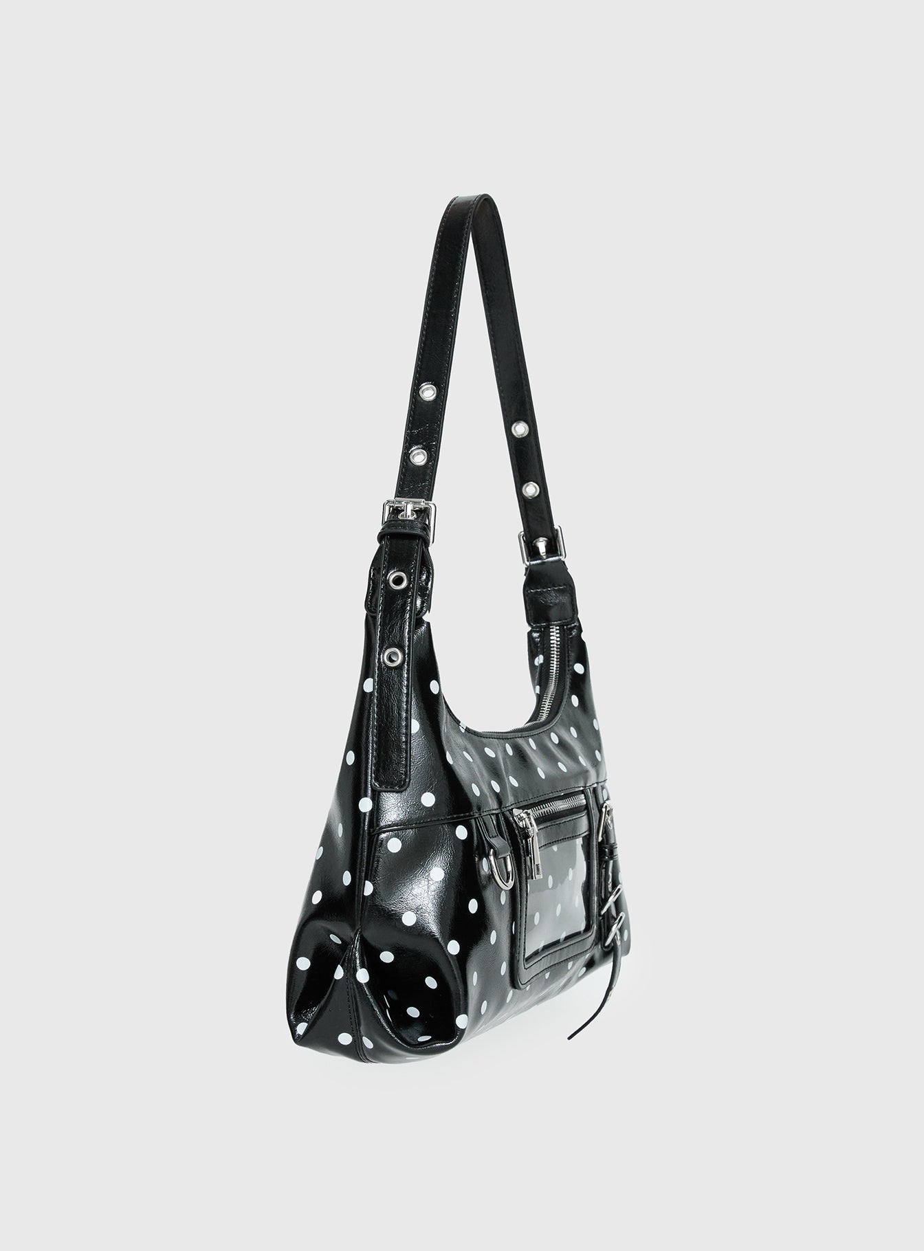 Fabray Cargo Bag Black Polka Dot