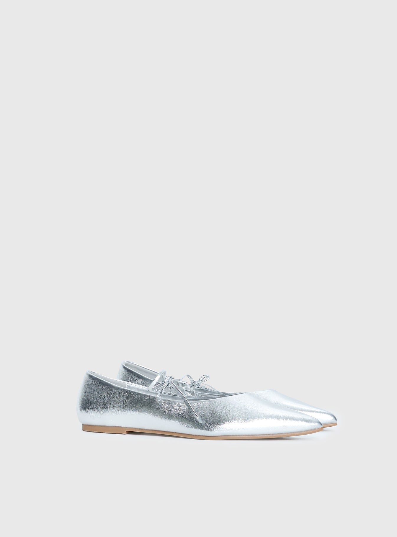 Billini Haruna Ballet Flats Silver Metallic | Princess Polly Billini Haruna Ballet Flats Silver Metallic | Princess Polly