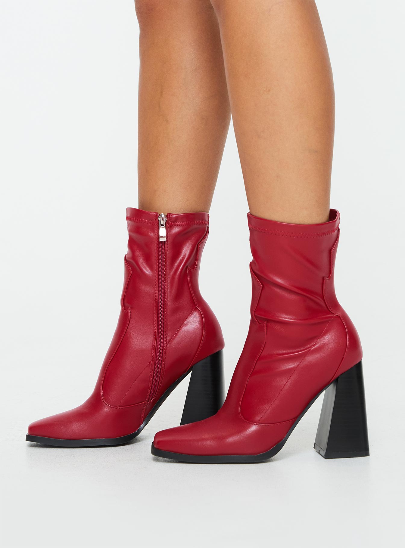 Hailee Boots Red | Princess Polly Hailee Boots Red | Princess Polly