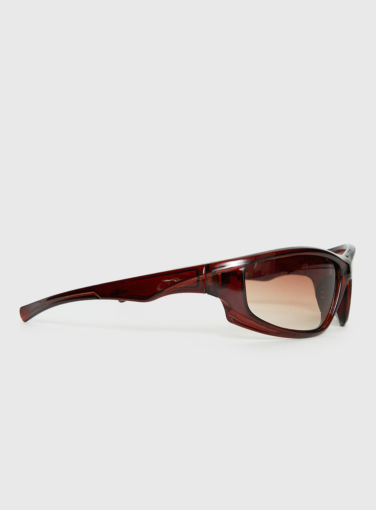 Rapp Sunglasses Brown | Princess Polly