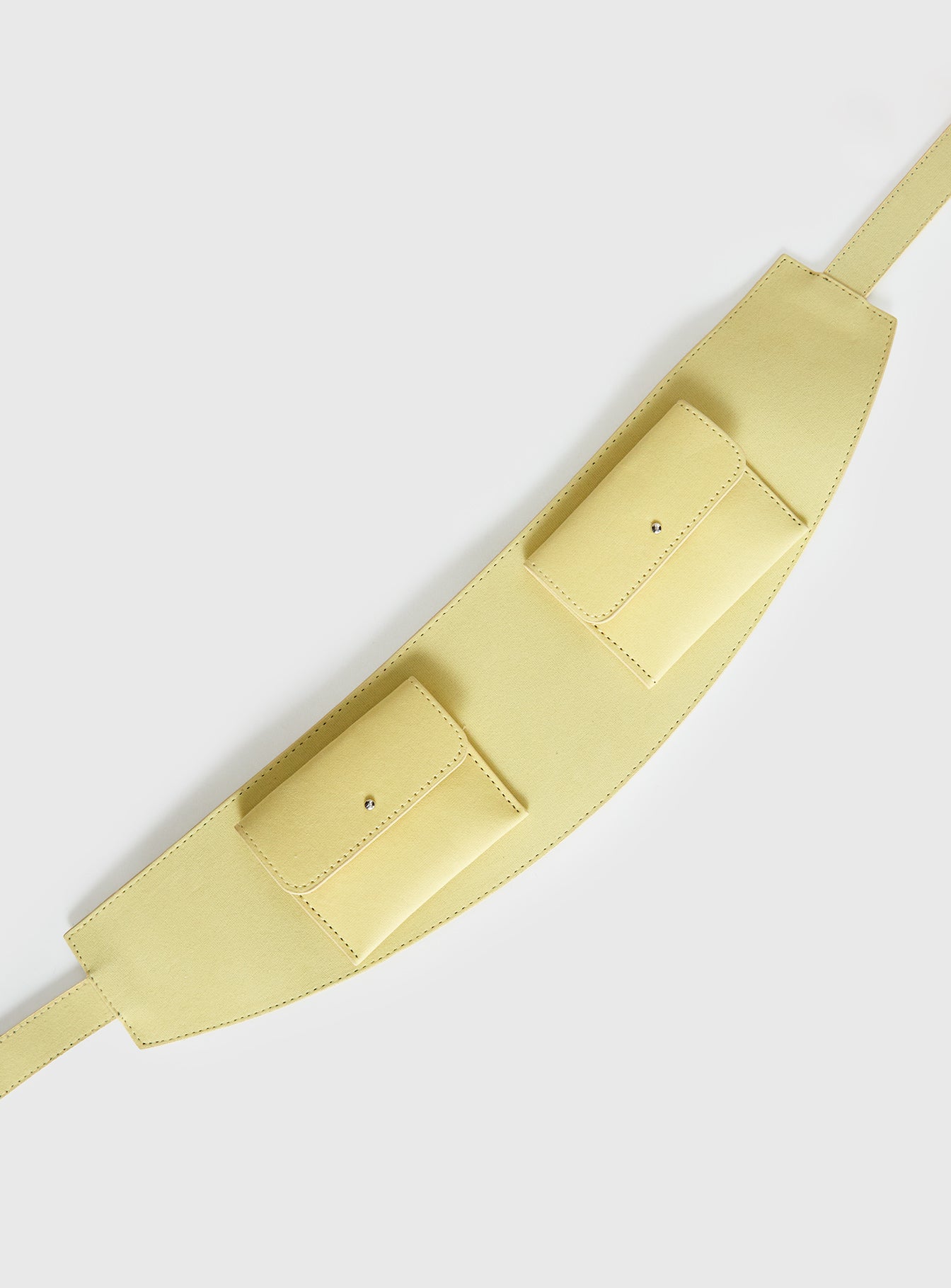 Burbank Woven Pocket Belt Yellow | Princess Polly
