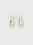 Silver-toned earrings Stud fastening, lightweight Princess Polly Lower Impact