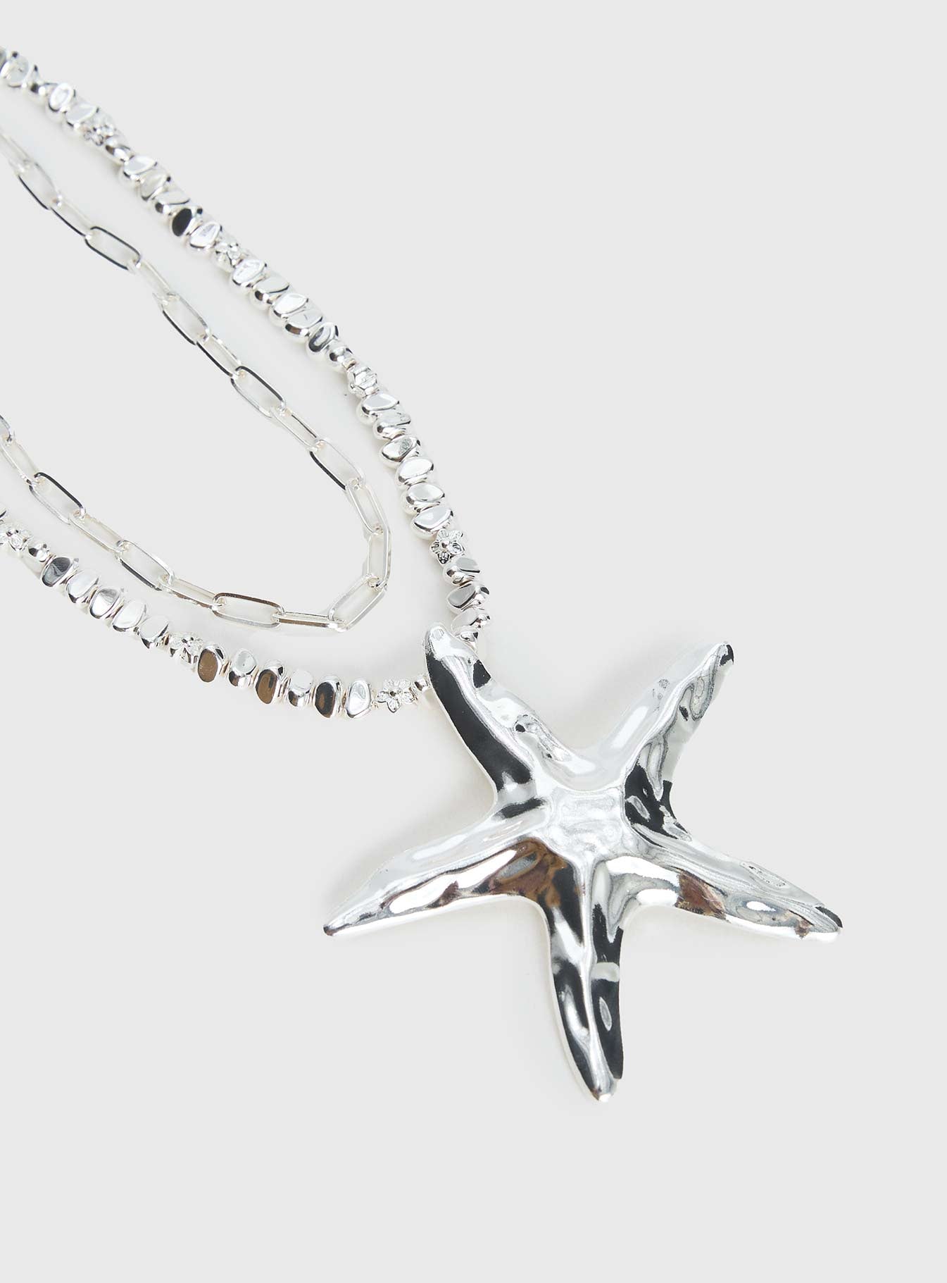 Covey Necklace Set Silver