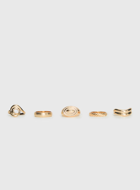 Montserrat Ring Pack Gold