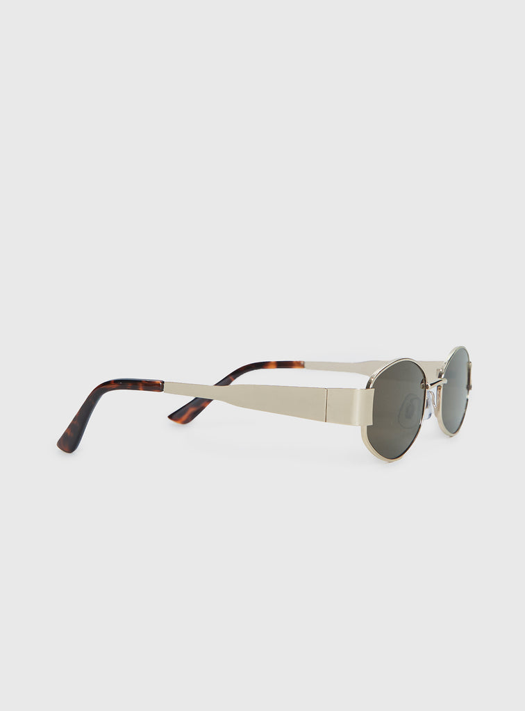 Since New York Sunglasses Gold / Brown | Princess Polly