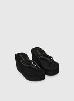 Next Sunday Thong Heel Black