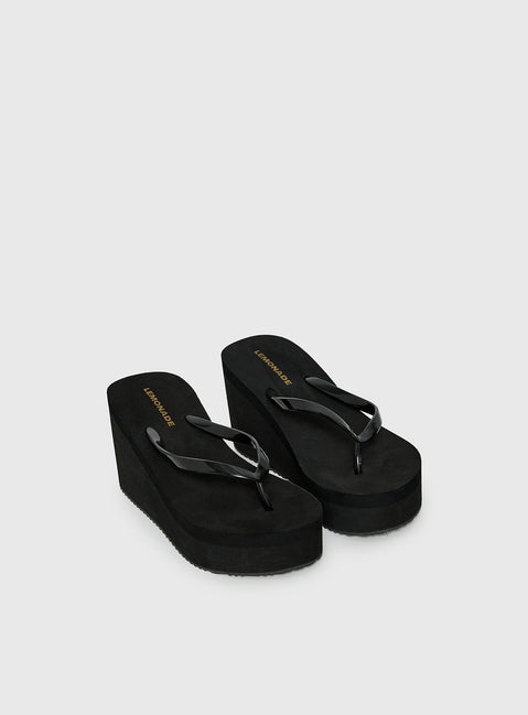 Next Sunday Thong Heel Black