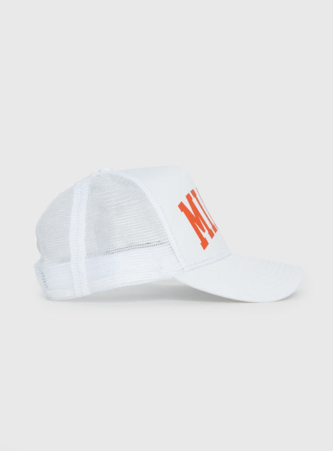 Miami Trucker Hat White