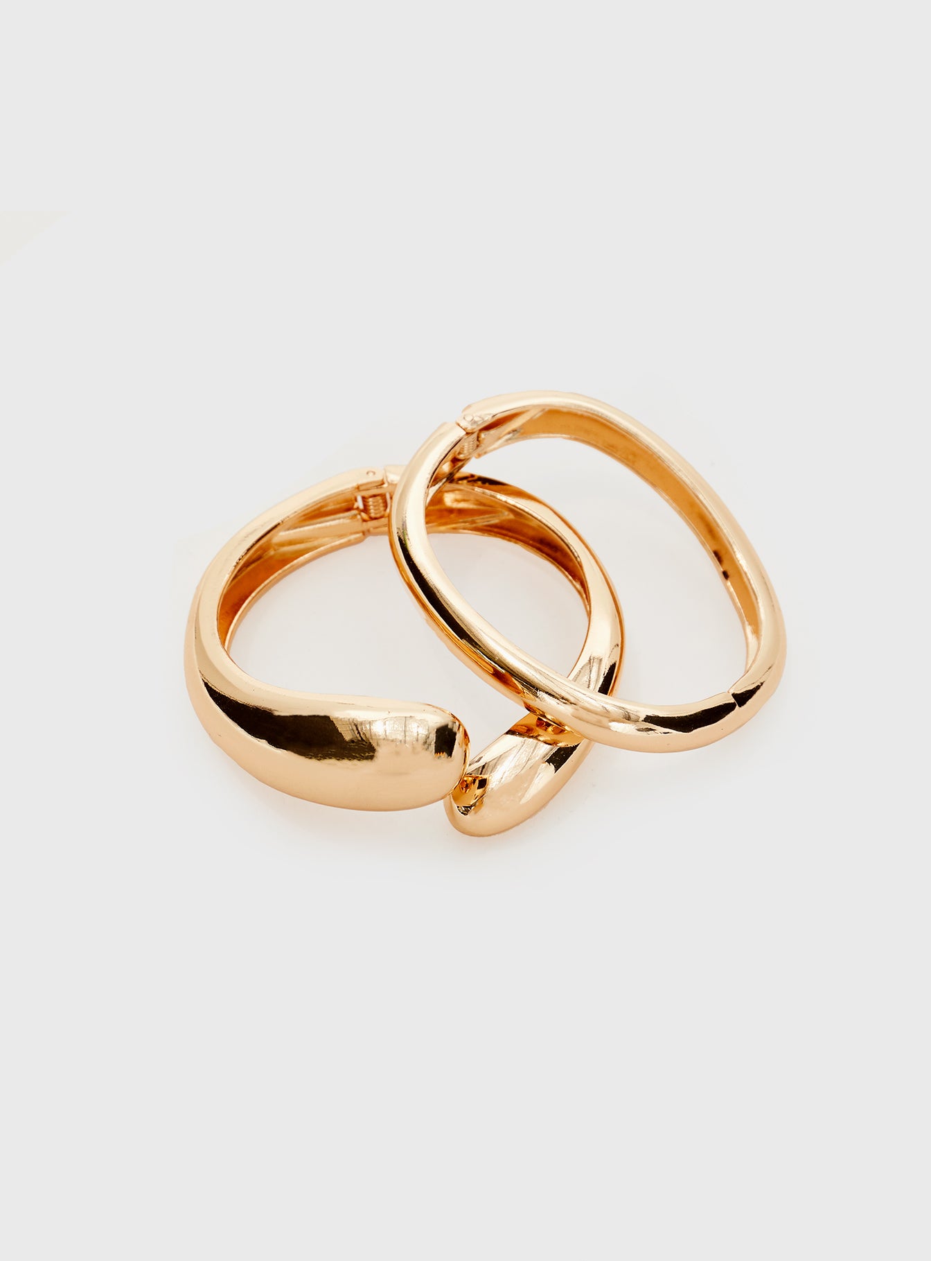 Gold-toned bracelet pack Chunky design