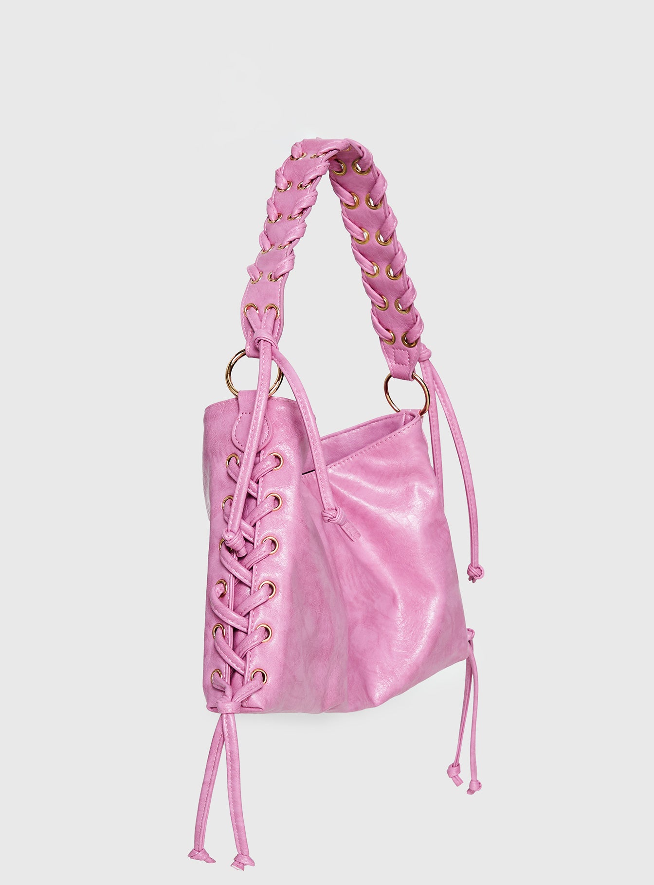 Amadea Tie Detail Shoulder Bag Pink | Princess Polly