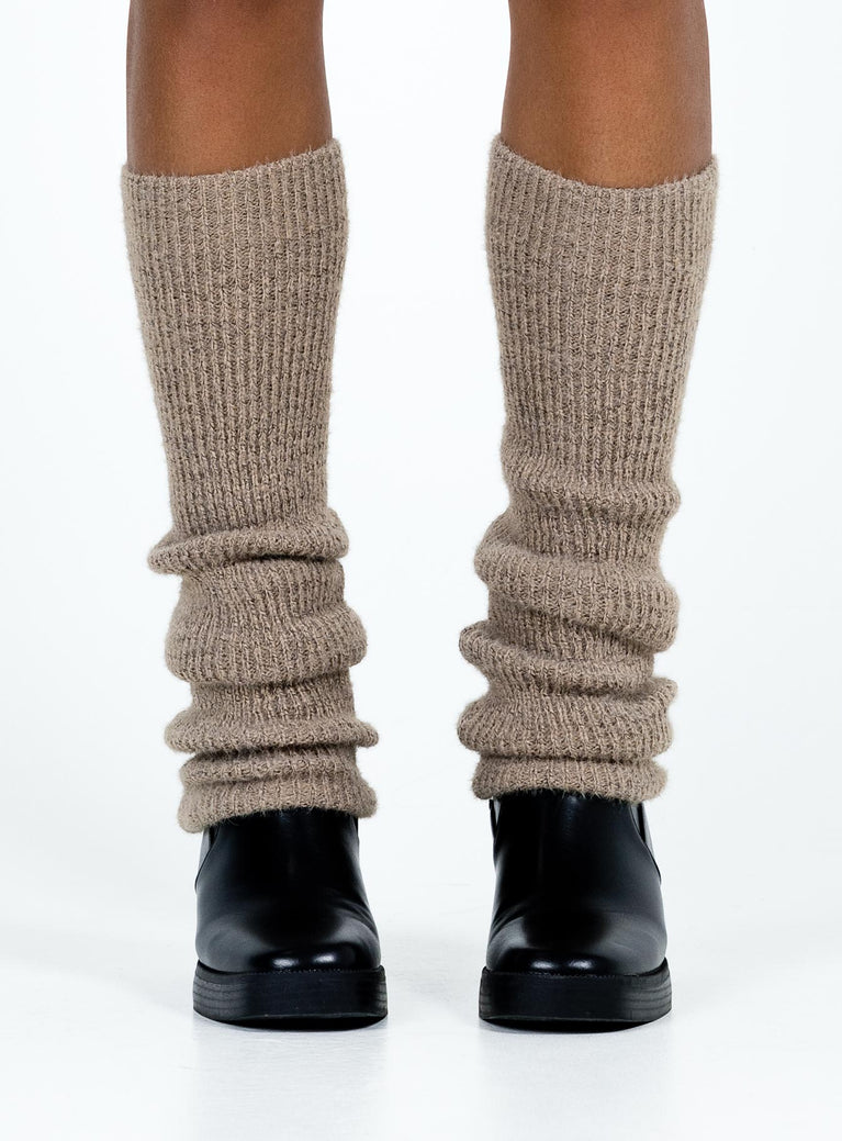 Cream Cable Knitted Leg Warmers, Accessories
