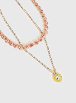 Cosetta Necklace Pack Gold / Pink