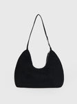 Reeves Bag Black Faux Suede