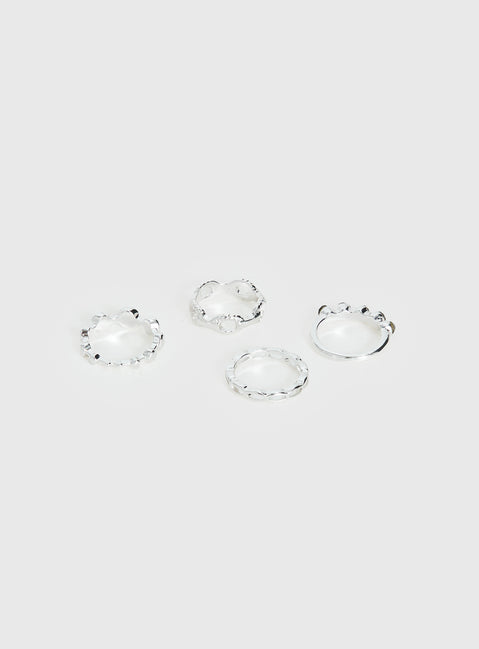 Cosmic Crush Ring Pack Silver