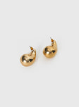 Dazzling Teardrop Earring Gold