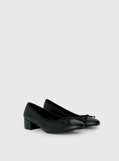 Therapy Diana Heeled Ballet Flats Black