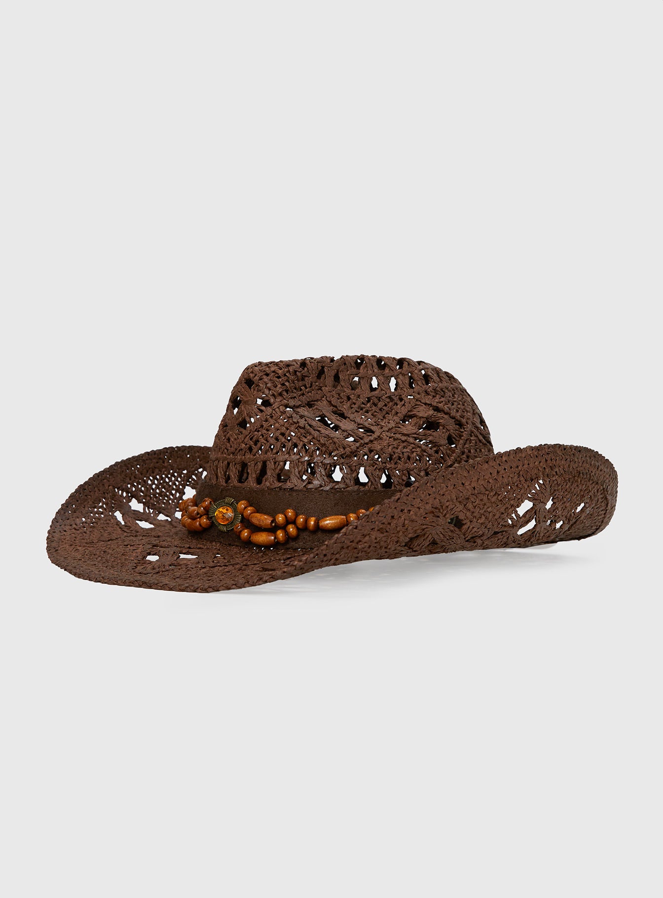 Hazie Cowboy Hat Dark Brown | Princess Polly