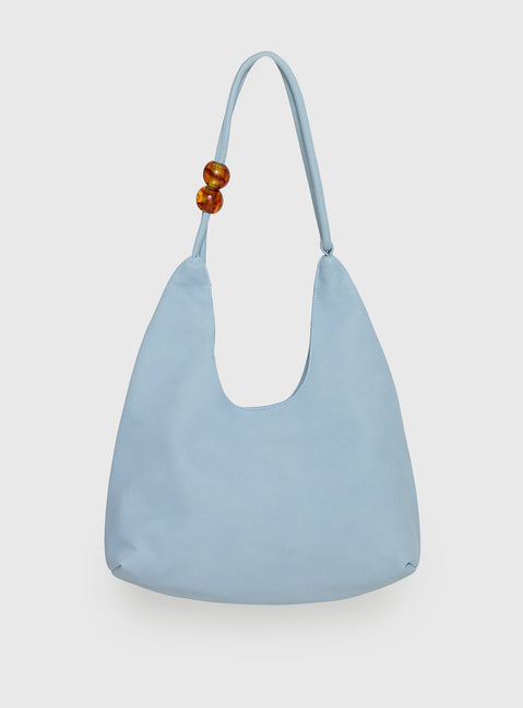 Cherie Faux Suede Shoulder Bag Blue