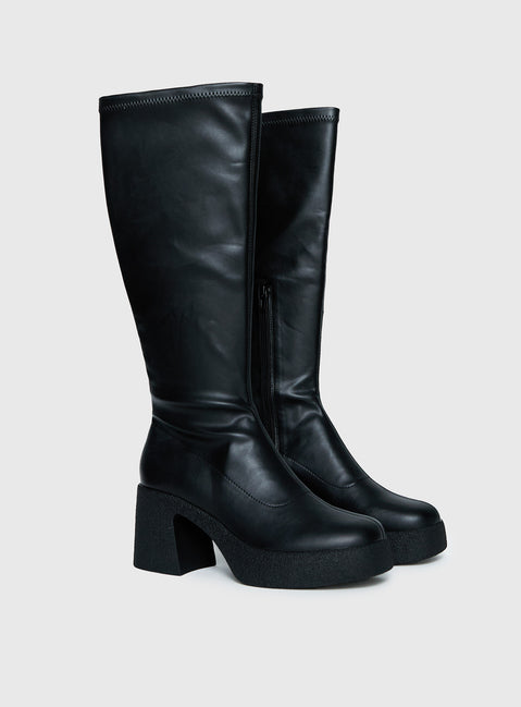 Westcott Knee High Boots Black