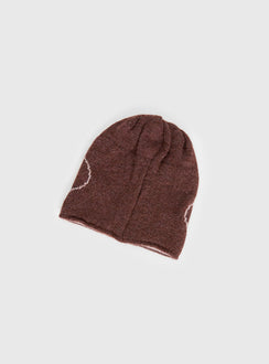 Rhiara Beanie Brown / Pink