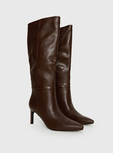 Billini Harlen Knee High Boots Brunette
