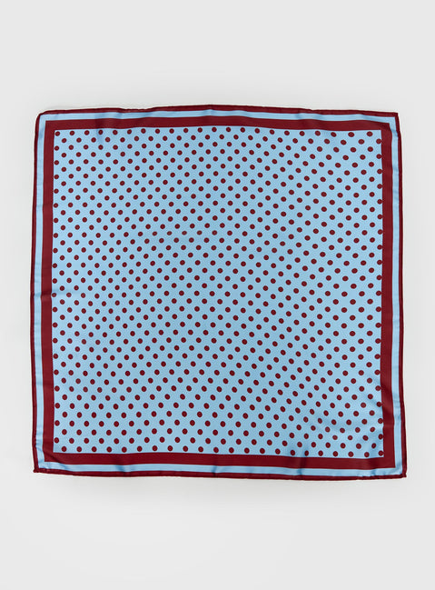 Hyacinthe Scarf Blue Polka