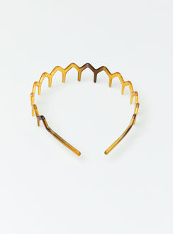 Headband Tort print Zig zag design Lightweight Thin band