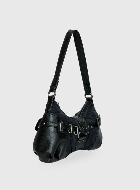 Doyers Street Shoulder Bag Black / Silver