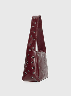 Dream Came True Eyelet Shoulder Bag Cherry