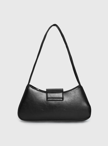 Scotlyn Shoulder Bag Black | Princess Polly