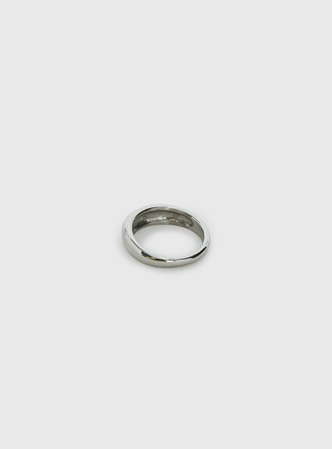 Karensa Stainless Steel Dome Ring Silver
