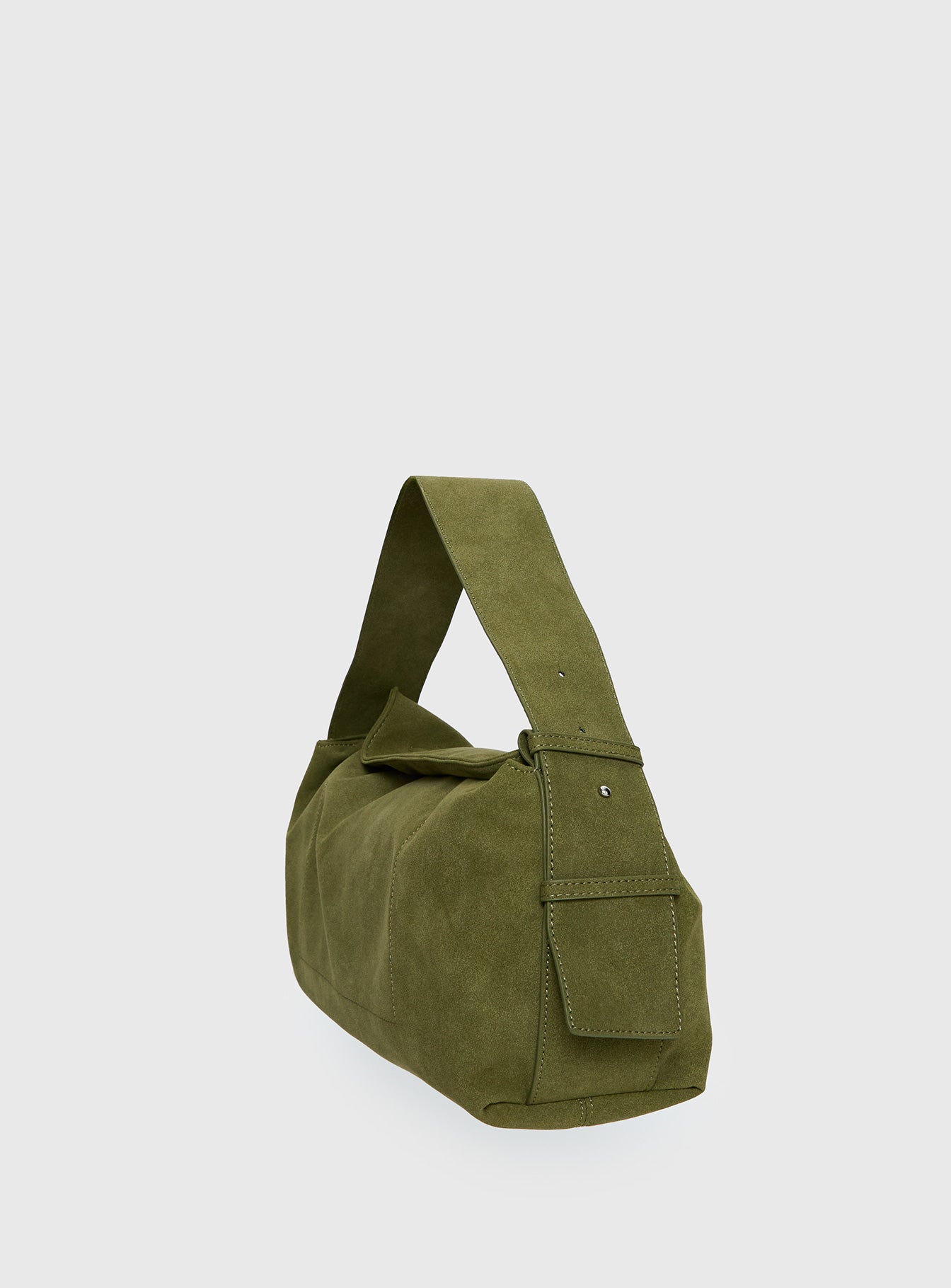 バッグ FAUX SUEDE SHOULDER BAG Seraphia Faux Suede Shoulder Bag Green | Princess Polly