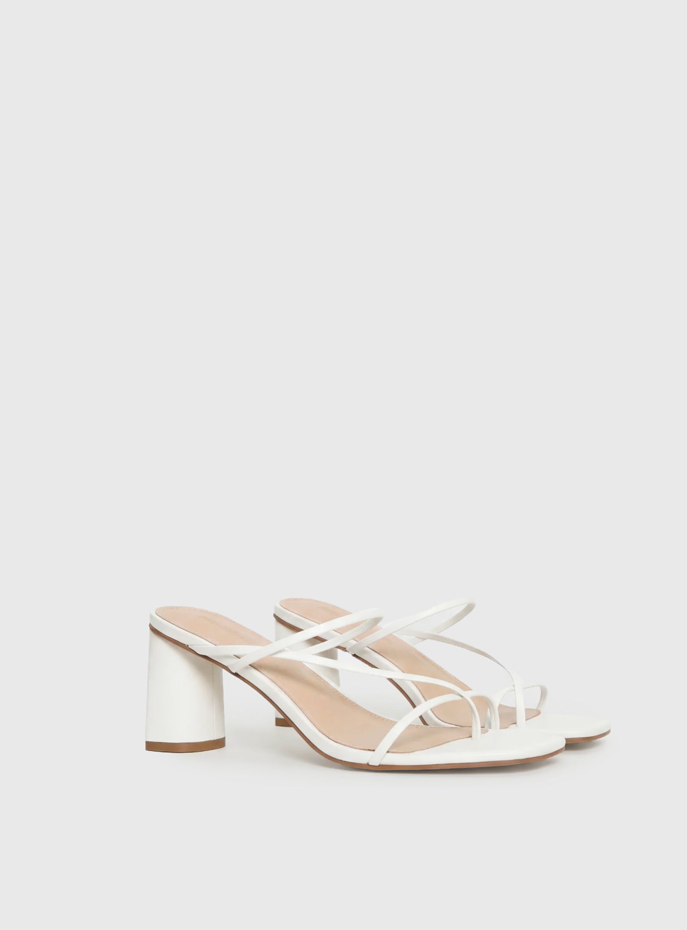 The Becka Heels White