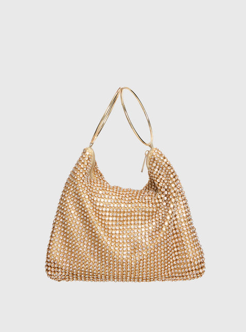Lavish Living Sequin Bag Gold