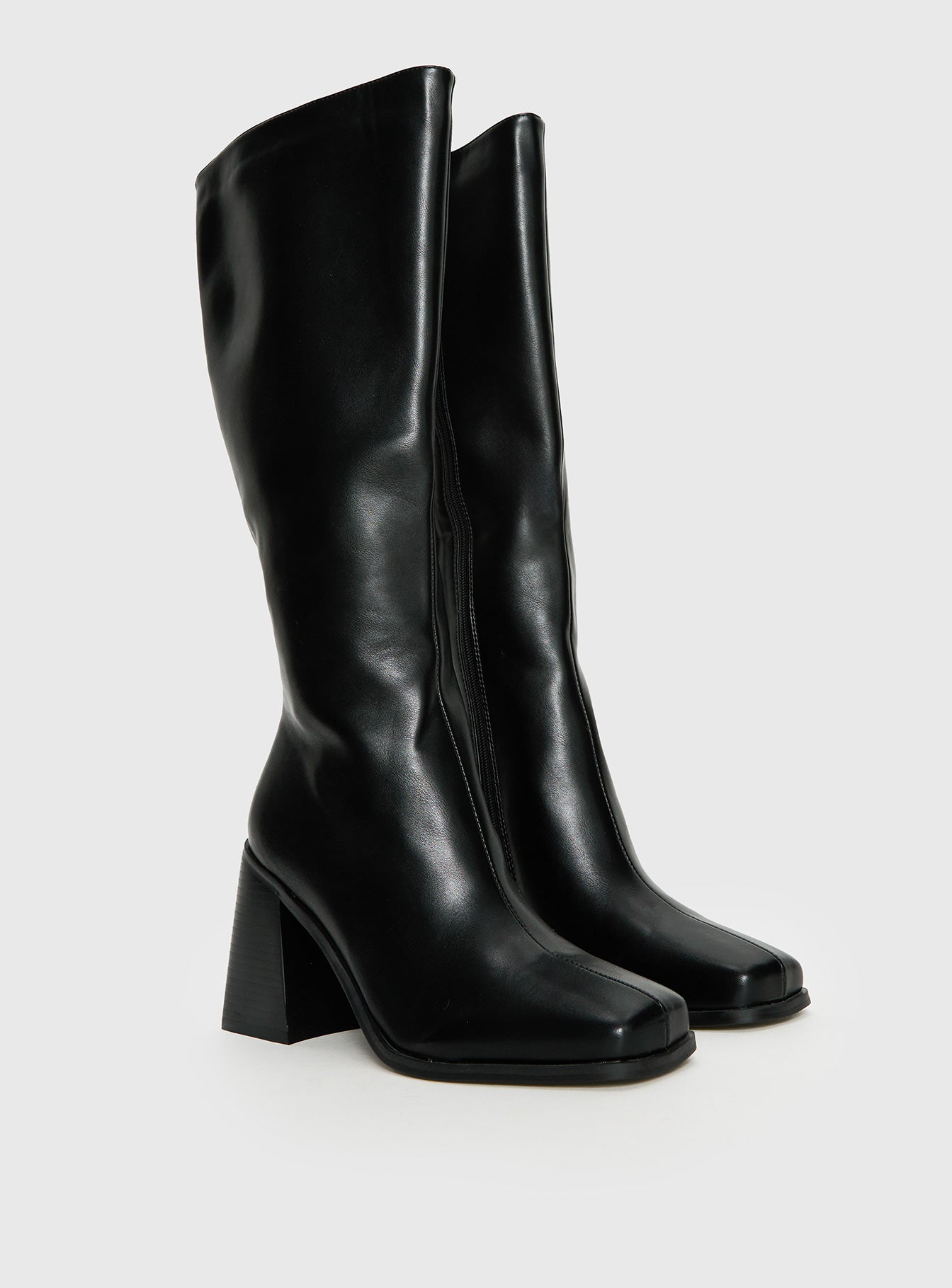 Renzo Knee High Boots | Black | Womens | Princess Polly Renzo Knee High Boots | Black | Womens | Princess Polly
