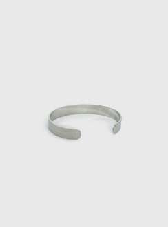 Bridgeta Stainless Steel Cuff Bracelet Silver