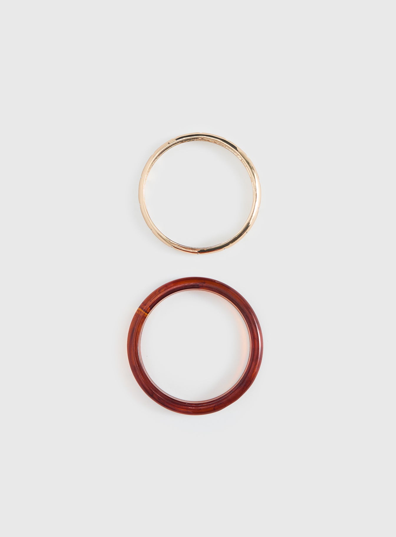 Rhi Rhi Diamante Resin Cuff Pack Brown / Gold