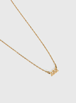 Angel 222 Gold Plated Necklace Gold