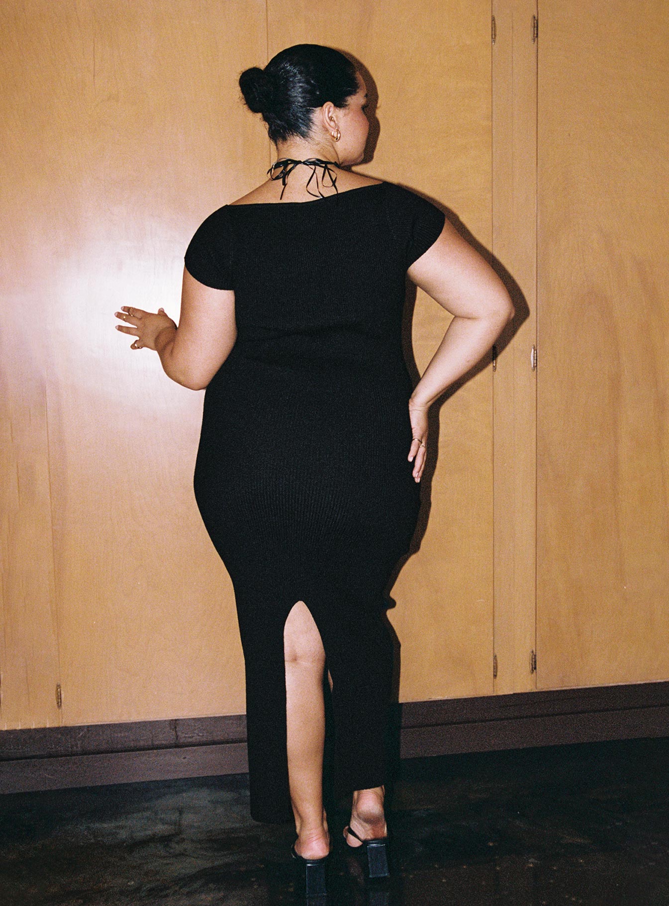 product Princess Polly Square Neck  Larissa Maxi Dress Black Curve