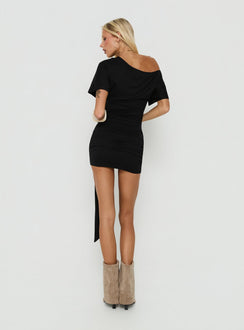 Eastside Girls Off Shoulder Cinched Mini Dress Black