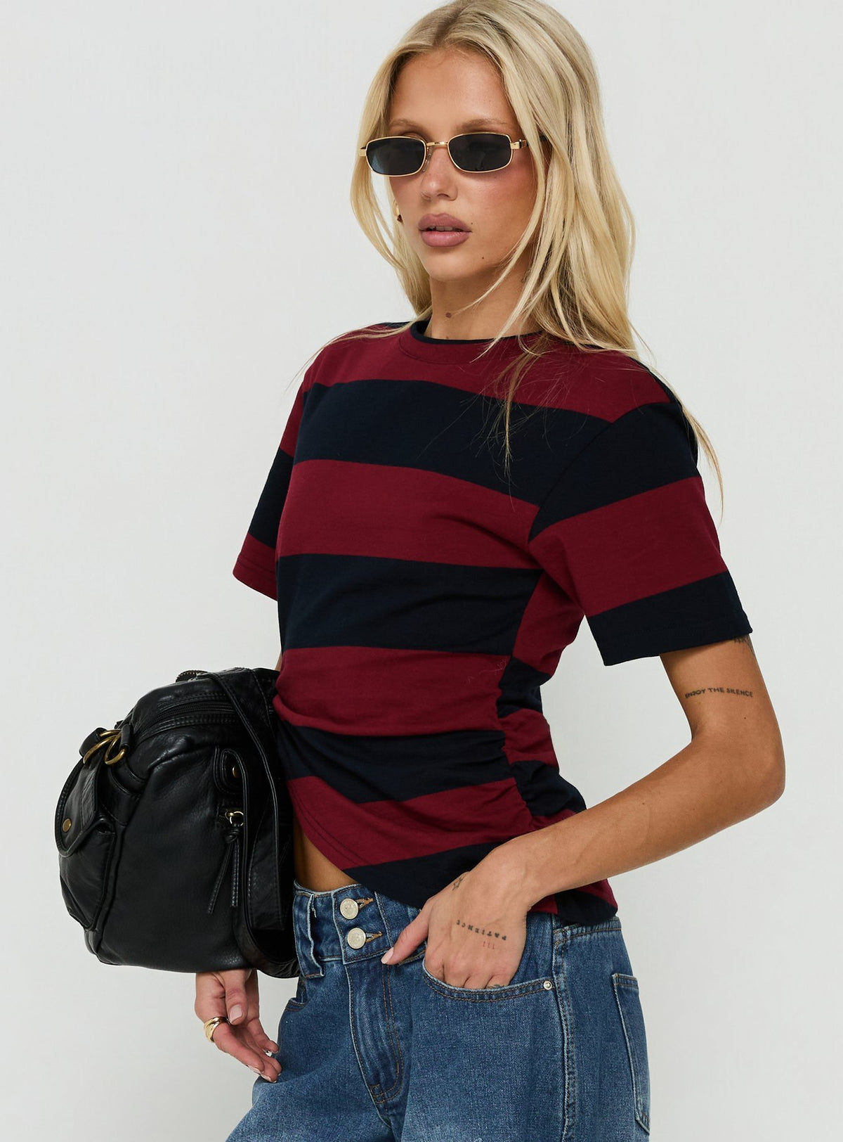 In Transit Tee Red Stripe