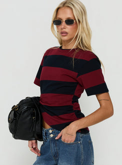 In Transit Tee Red Stripe
