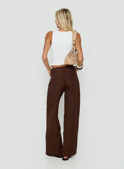 Two Lovers Low Rise Pants Chocolate