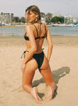 Bikini bottoms Tie fastening at side Cheeky cut bottoms Good stretch Fully lined