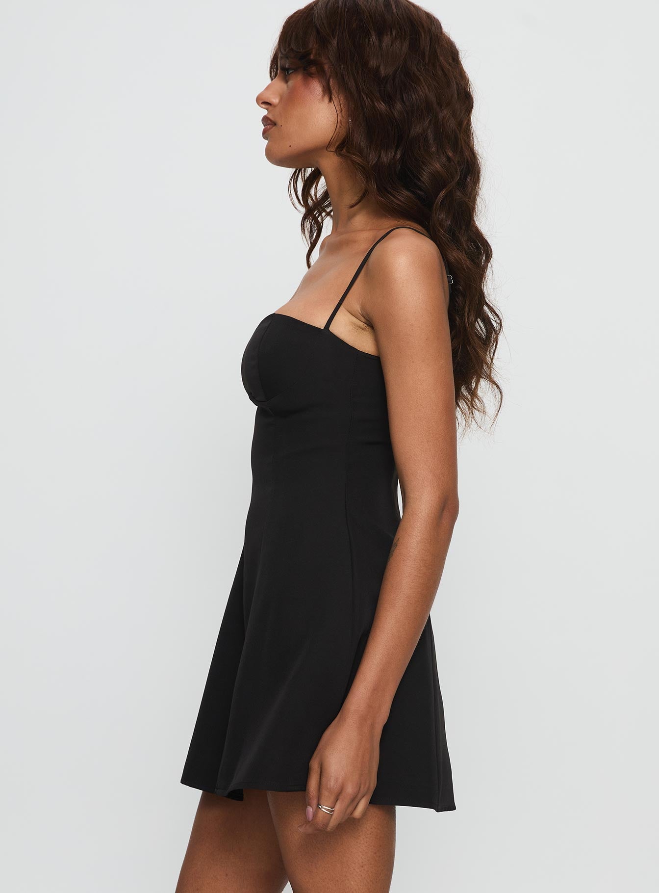 Easy To Love Mini Dress Black | Princess Polly Easy To Love Mini Dress Black | Princess Polly