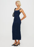 Princess Polly Square Neck  Hollas Maxi Dress Blue