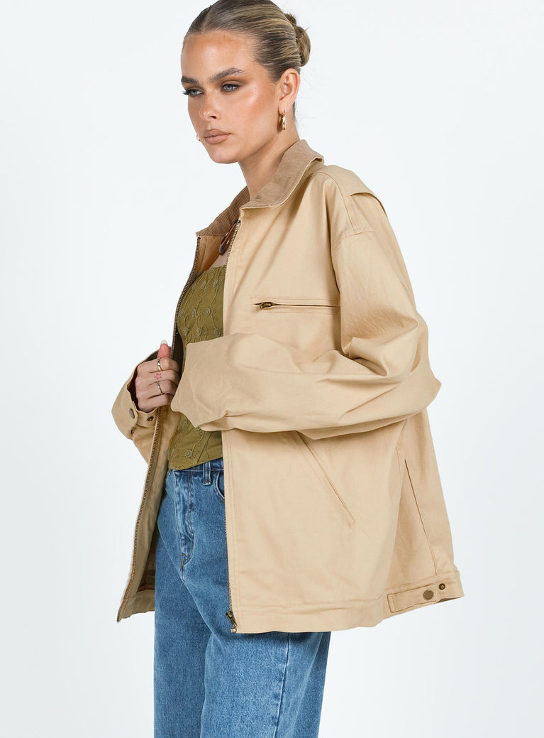 Springer Jacket Beige | Princess Polly USA