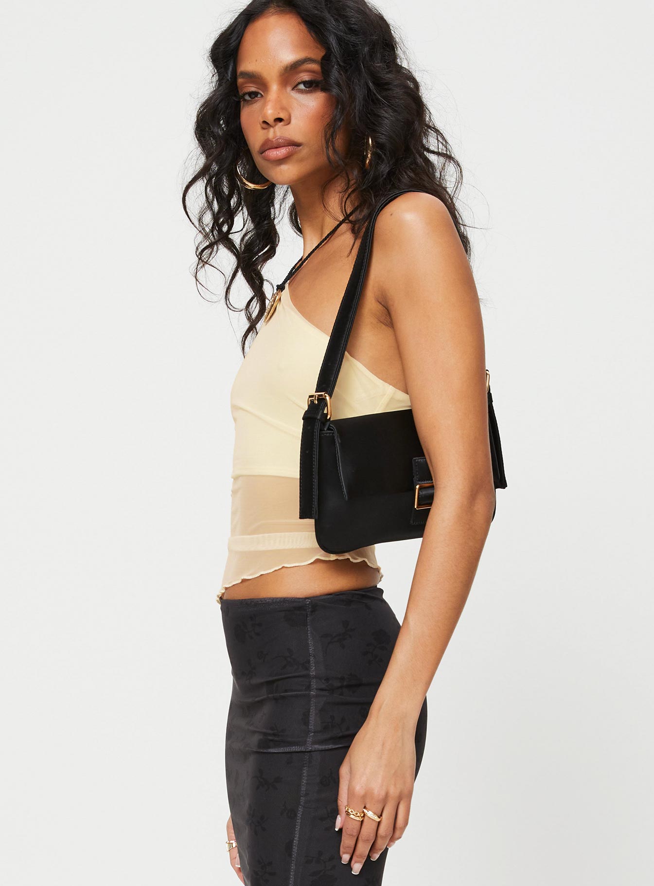 Gilda Asymmetric Top Cream | Princess Polly