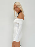 product Princess Polly Asymmetric Neckline  Savani Mini Dress White