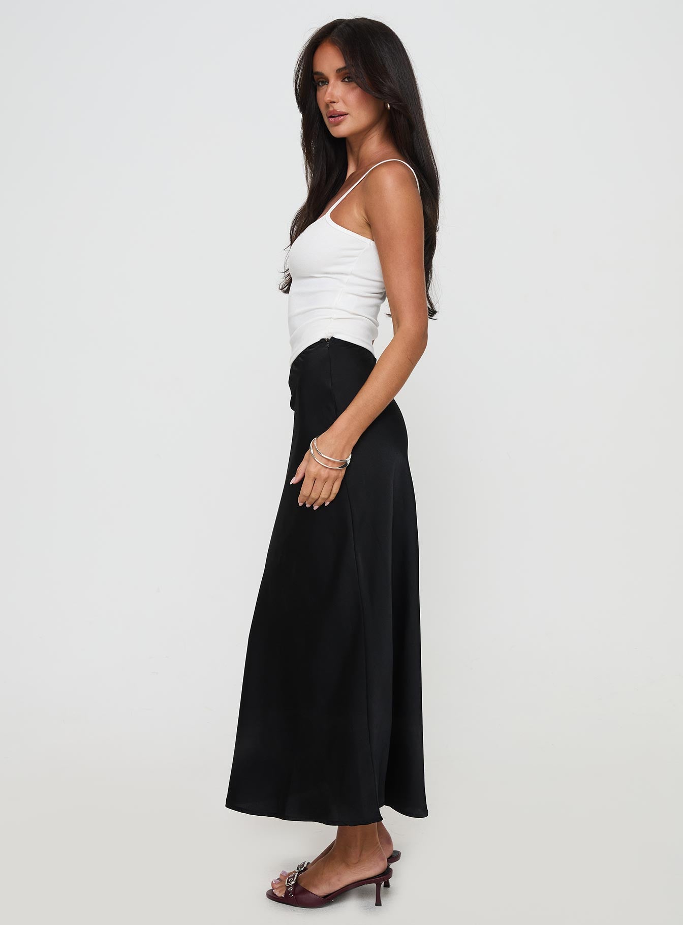 Haley Maxi Skirt Black | Princess Polly Haley Maxi Skirt Black | Princess Polly